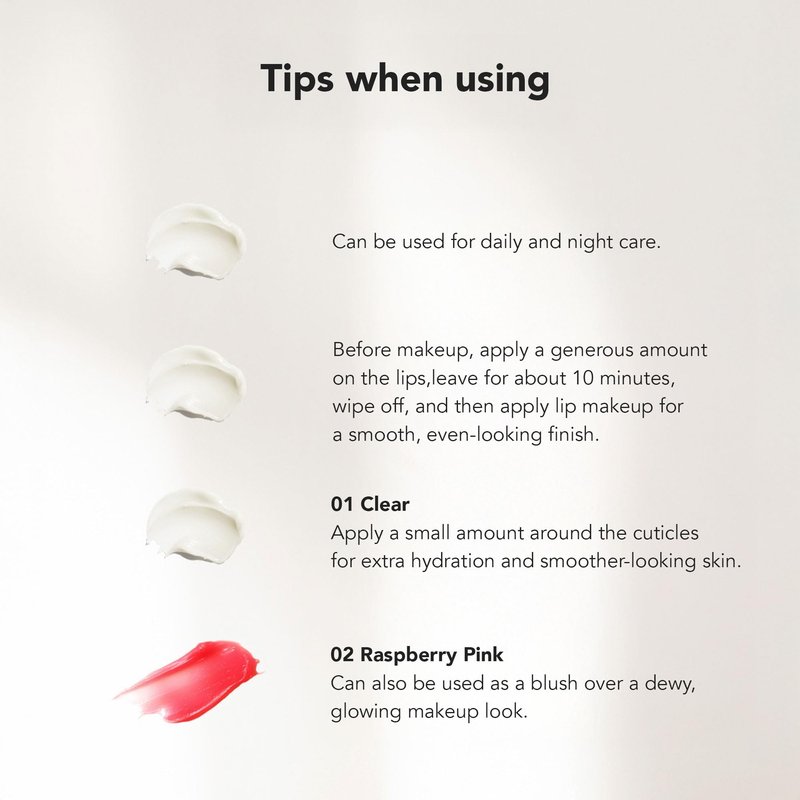 THE LOMB Spa Lip Mask – Clear Color Hydrating Lip Treatment with Baobab Seed Oil & Shea Butter - Overnight Lip Sleeping Mask for Dry Chapped Lips - Daily Moisturizing Balm & Cuticle Care, 0.15 oz.