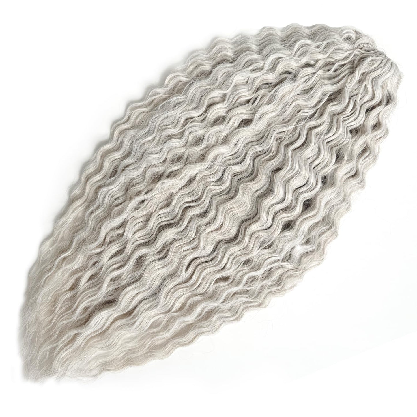 Ocean Wave Crochet Hair Loose Wave Braiding Hair For Women Synthetic Wavy Braiding Hair Extensions 3Packs (56C, 22 Inches)