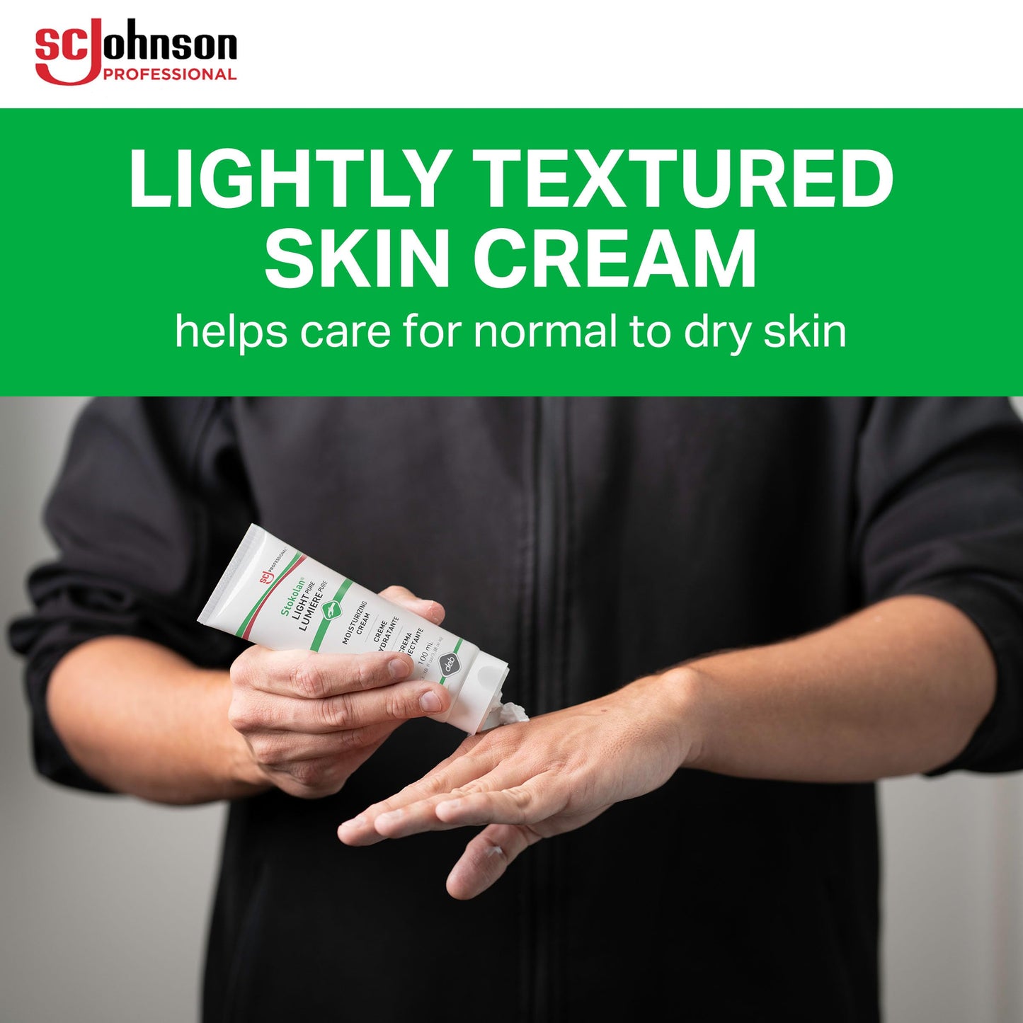 SC Johnson Professional STOKOLAN Light Pure Post Work Hand Cream 100ml, 3.3814 Fl Oz (Pack Of 12)