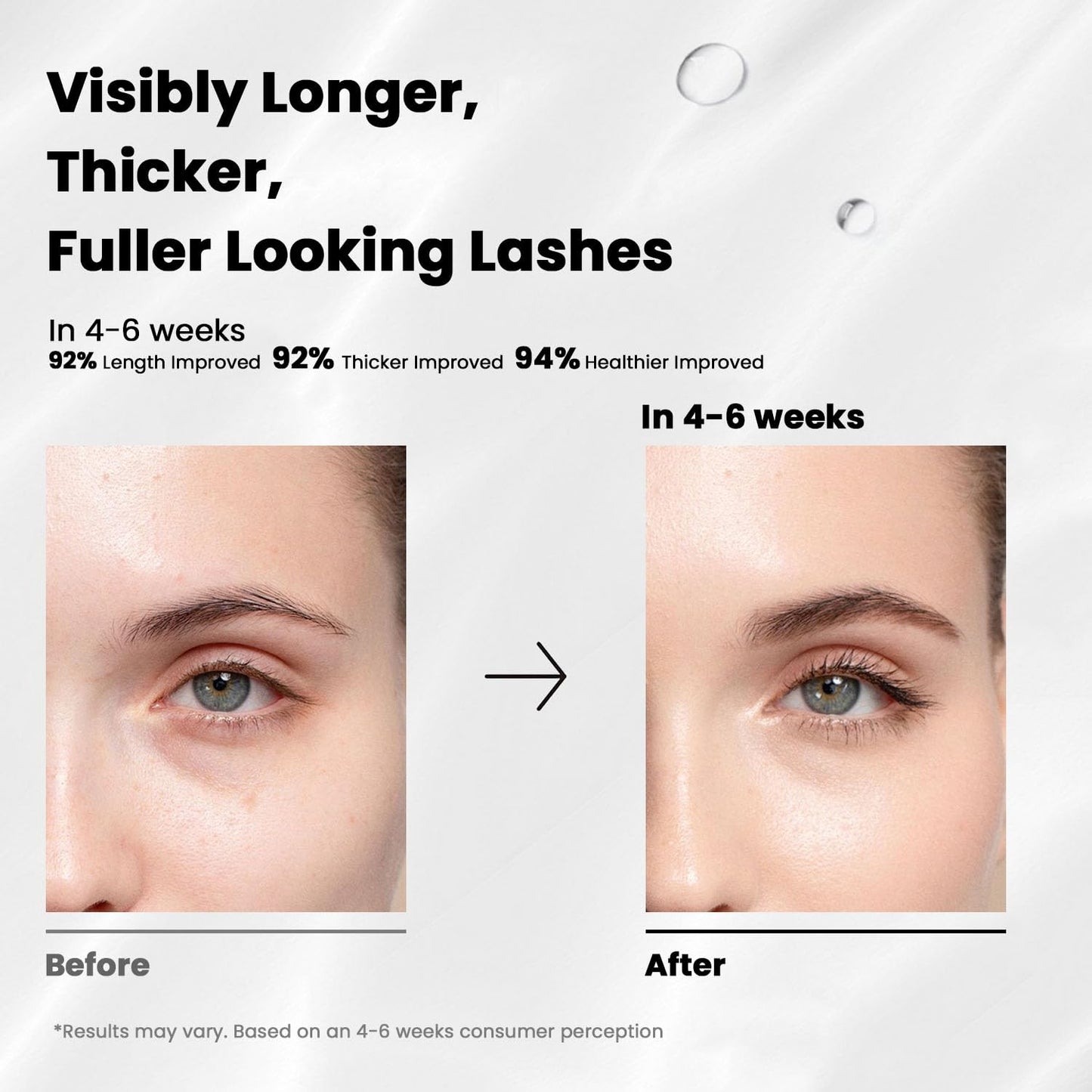 Lash Serum | Eyelash Growth Serum for Longer, Thicker Lashes - Vegan & Cruelty-Free (5mL)