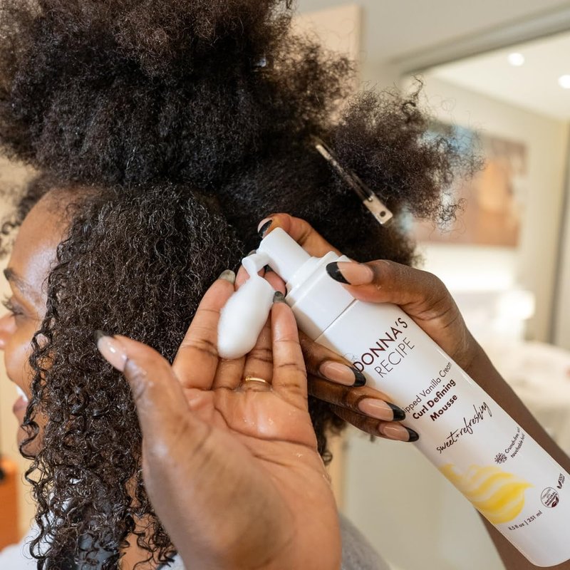 Curl Defining Mousse - Whipped Vanilla Cream for Lightweight, Soft Hold | Frizz-Free Gloss - 8.5 fl oz