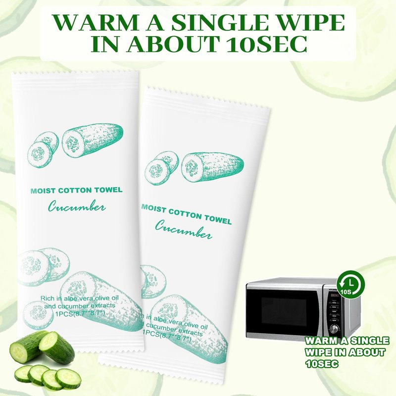 Moist Cotton Towel Bulk Moist Towelettes Individually Wrapped,White Towel Services,Refreshment Pre Moistened Towels for Dentist Travel Sport Party Hotel 50，Lavender
