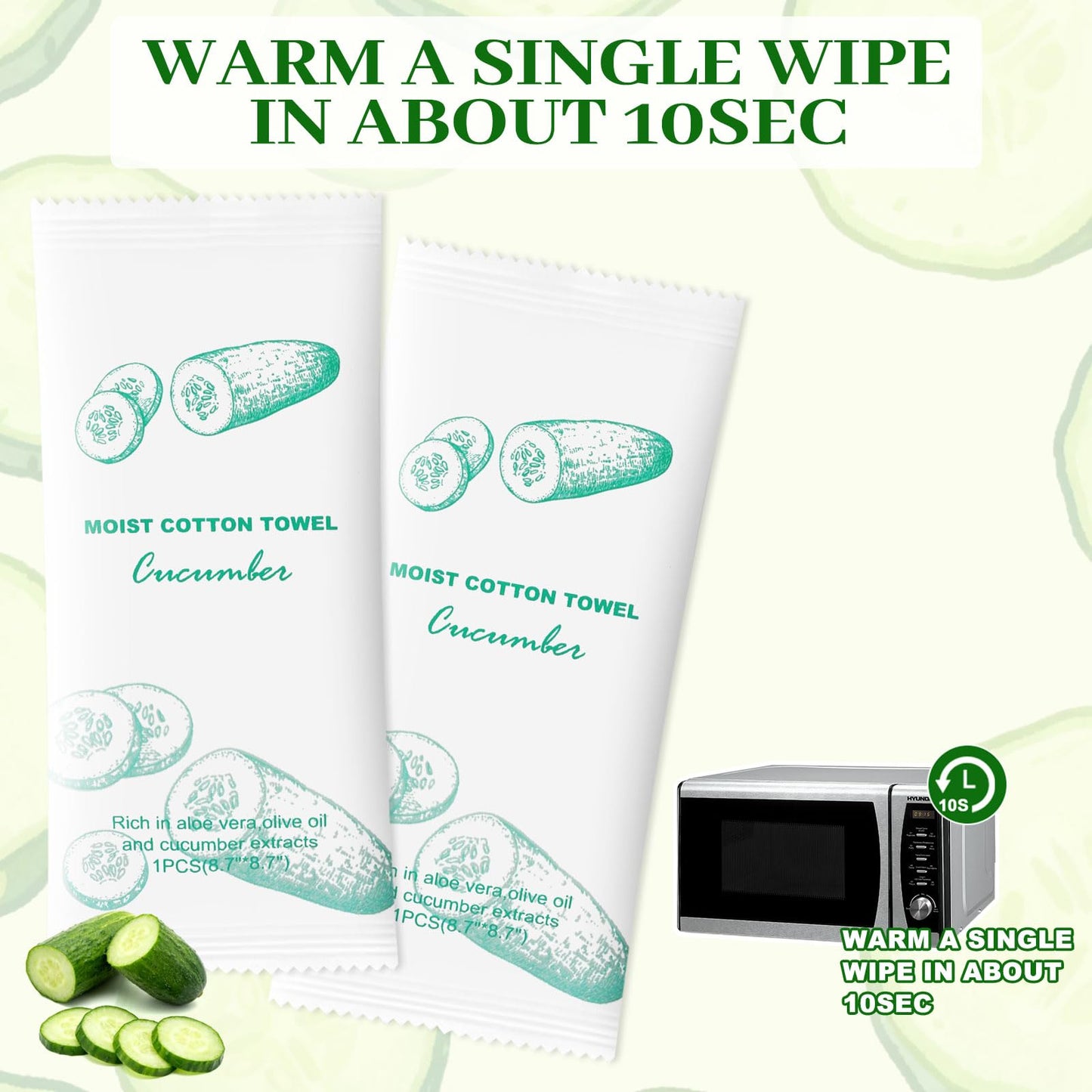 Moist Cotton Towel Bulk Moist Towelettes Individually Wrapped,White Towel Services,Refreshment Pre Moistened Towels for Dentist Travel Sport Party Hotel 50,Lemon