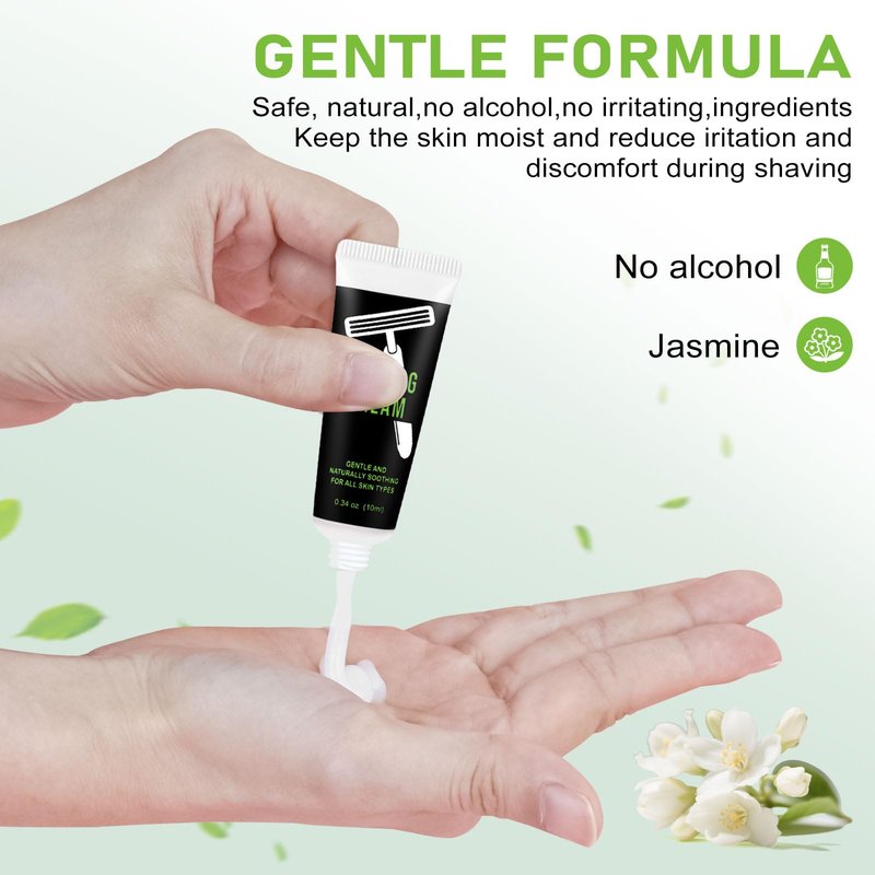 10ml/0.35fl oz Shaving Cream Bulk Travel,Disposable Shaving Cream in Bulk Travel Shave Cream for Homeless Hotel（pack of 150)