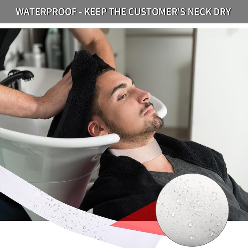 Pro 10 Rolls Neck Strips - Hair Cutting Tool for Barbers | Durable Neck Paper Supplies