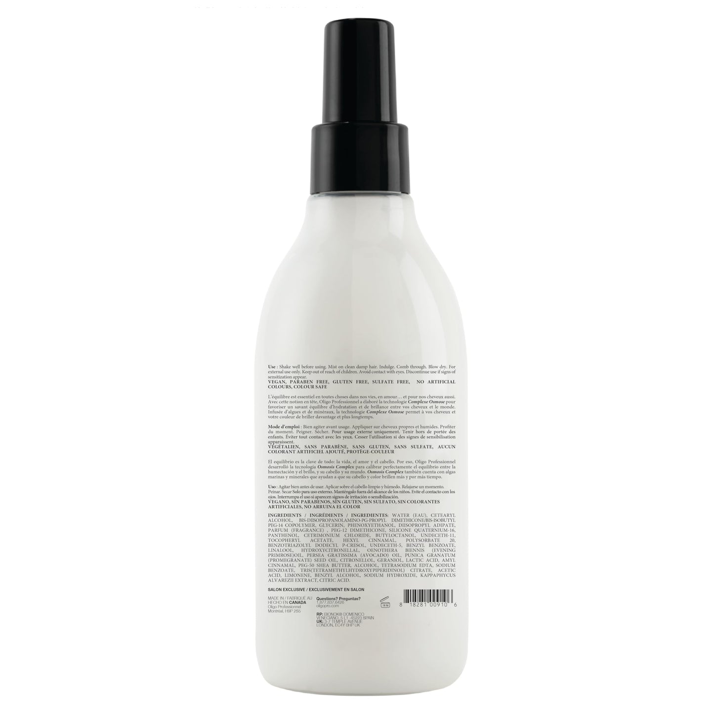 Calura Express Blowout Mist by Oligo Professional | Heat Protectant for Hair with Osmosis Complex Technology | Mineral Infused Heat Protectant Spray for Hair | Sulfate Free Hair Heat Protectant, 8.5oz
