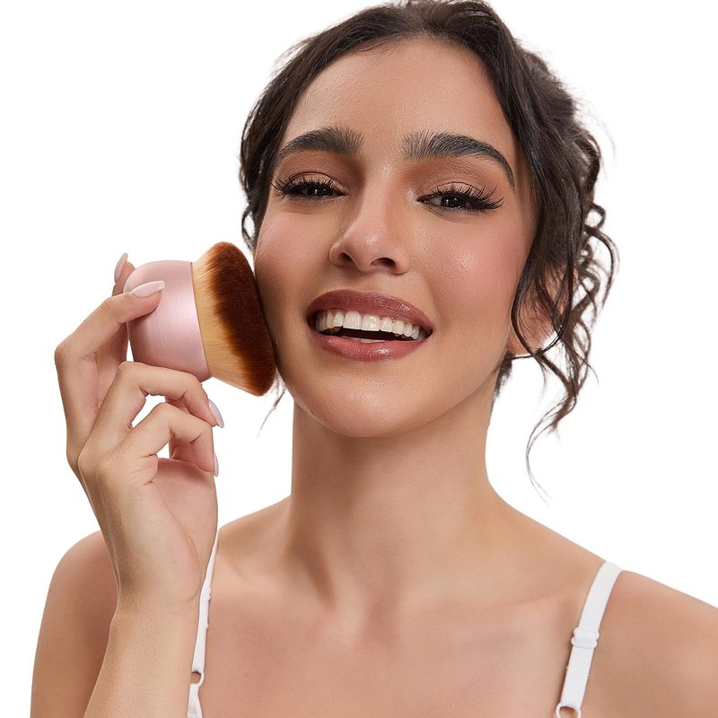 Yoyair Oversize Self Tanner Brush Extra Large Body Makeup Brush, 75 mm Wide-headed Kabuki Brush With Soft Synthetic Hair for Leg Makeup& Bronzer Blend, Provides More Even Application
