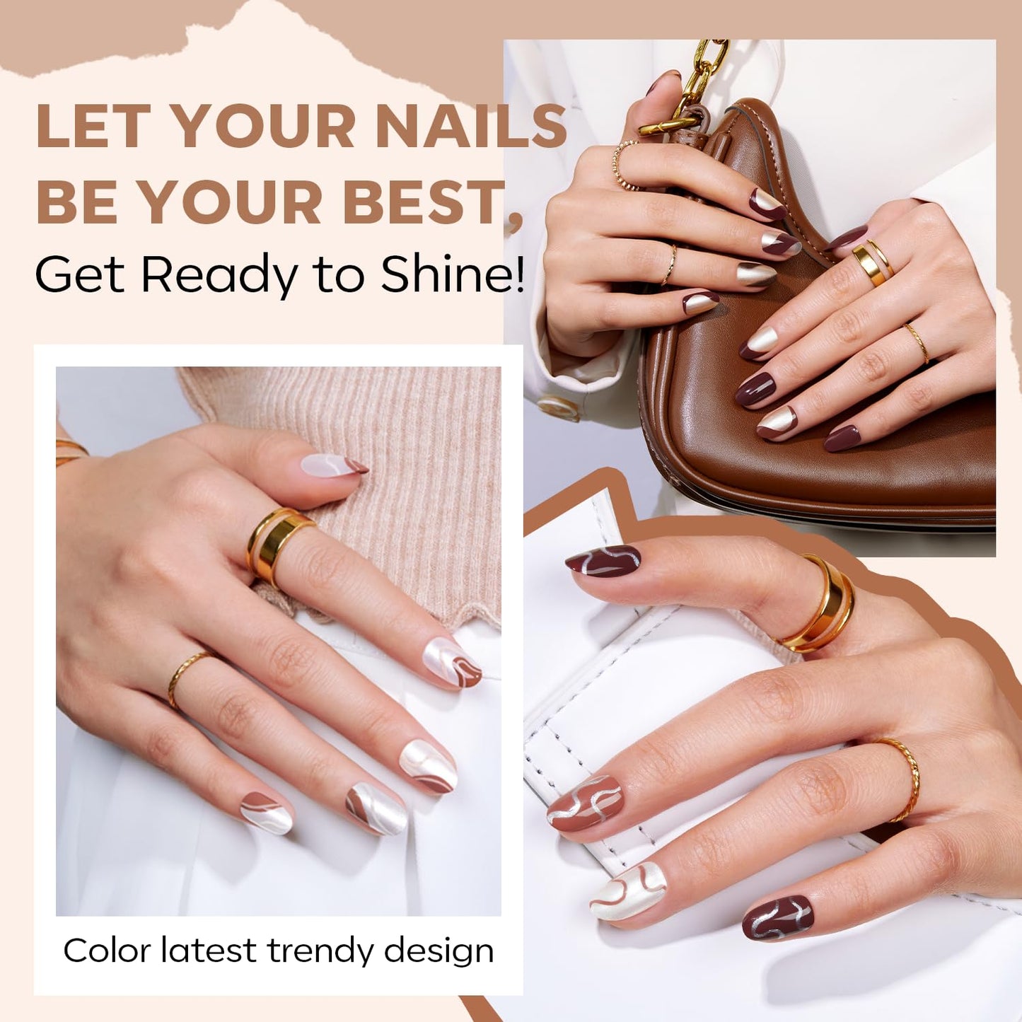 modelones Fall Nail Polish with Nail Polish Remover