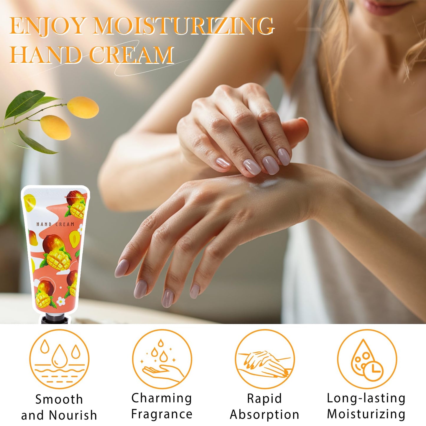 Comdian 96 Pack Hand Cream for Women, Mini Hand Lotion Travel Size for Dry Cracked Care, Natural Plant Fragrance Moisturizer Present Set for Mother, Teacher Appreciation and Bridesmaid Present