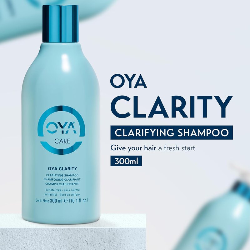 OYA CLARITY Clarifying Shampoo - Sulfate-Free Deep Cleanser for Oily Hair | Gentle Anti-Residue with Amino Acids & Sea Kelp - 300ml