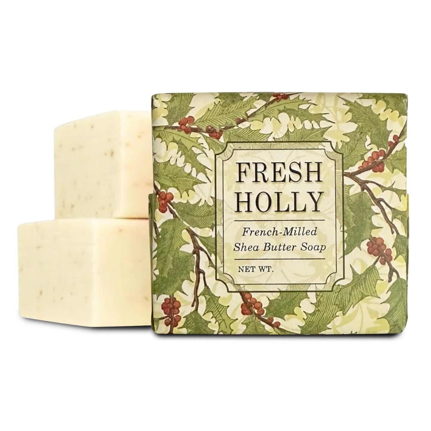 Greenwich Bay Mini Botanical Soap Bars – 12 Pack 1.9 oz Each – Individually Wrapped Guest Soaps for Airbnb, Spa, Travel, Bath – Travel Size Bar Soap Set, Fresh Holly
