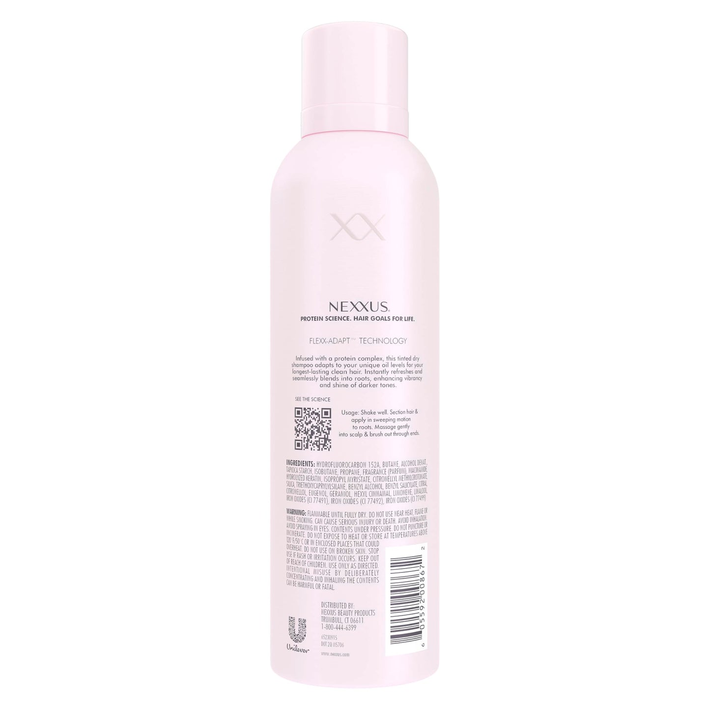 Nexxus Styling Refreshing Dry Shampoo Refresh Brunette Dark Tones Dry Shampoo Powered by Flexx-Adapt™ Technology and Infused with a Protein Complex 5 oz