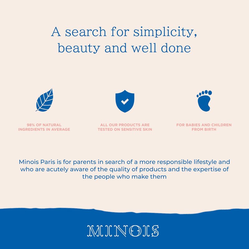 MINOIS PARIS Baby Lotion for Newborn and Kids | Gentle Body Lotion with Aloe Vera, Shea Butter & Almond Oil | Hydrating Non Greasy Baby Moisturizer for Sensitive Skin | Made in France
