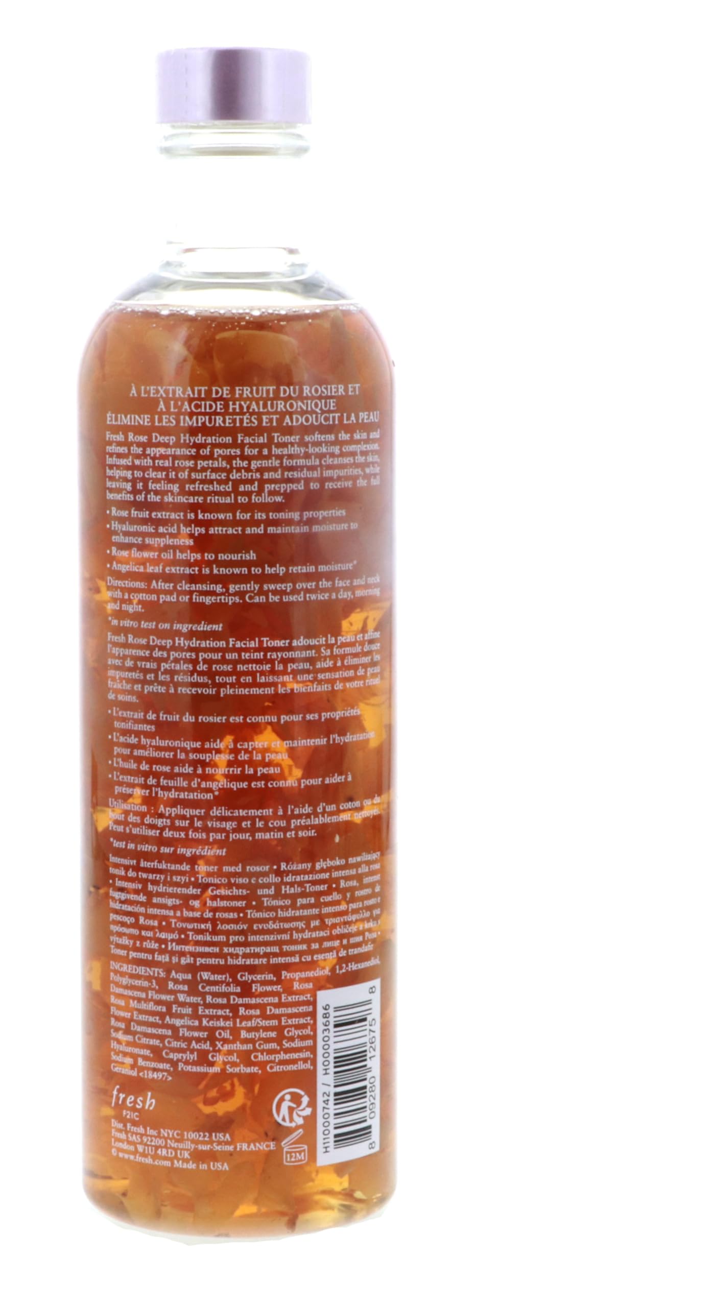 Fresh Rose Deep Hydration Facial Toner 250ml/8.4oz