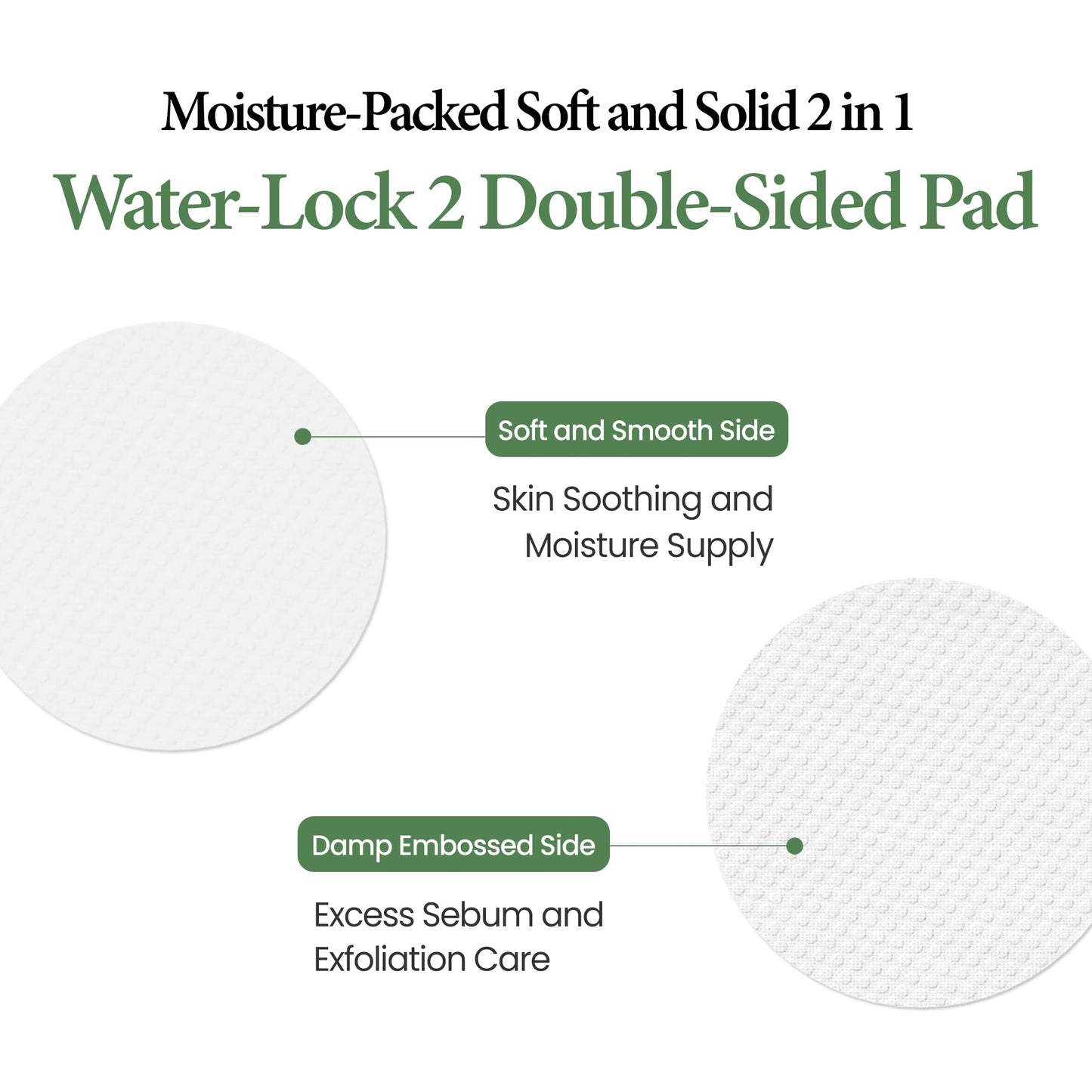 KUNDAL K Beauty Calming Cleansing Clear Pad, Jeju Mugwort, 60 Ct - Highly Concentrated Mugwort Extract Soothes & Moisturizes, Double Sided to Cleanse & Gently Exfoliate, Even Out Facial Texture