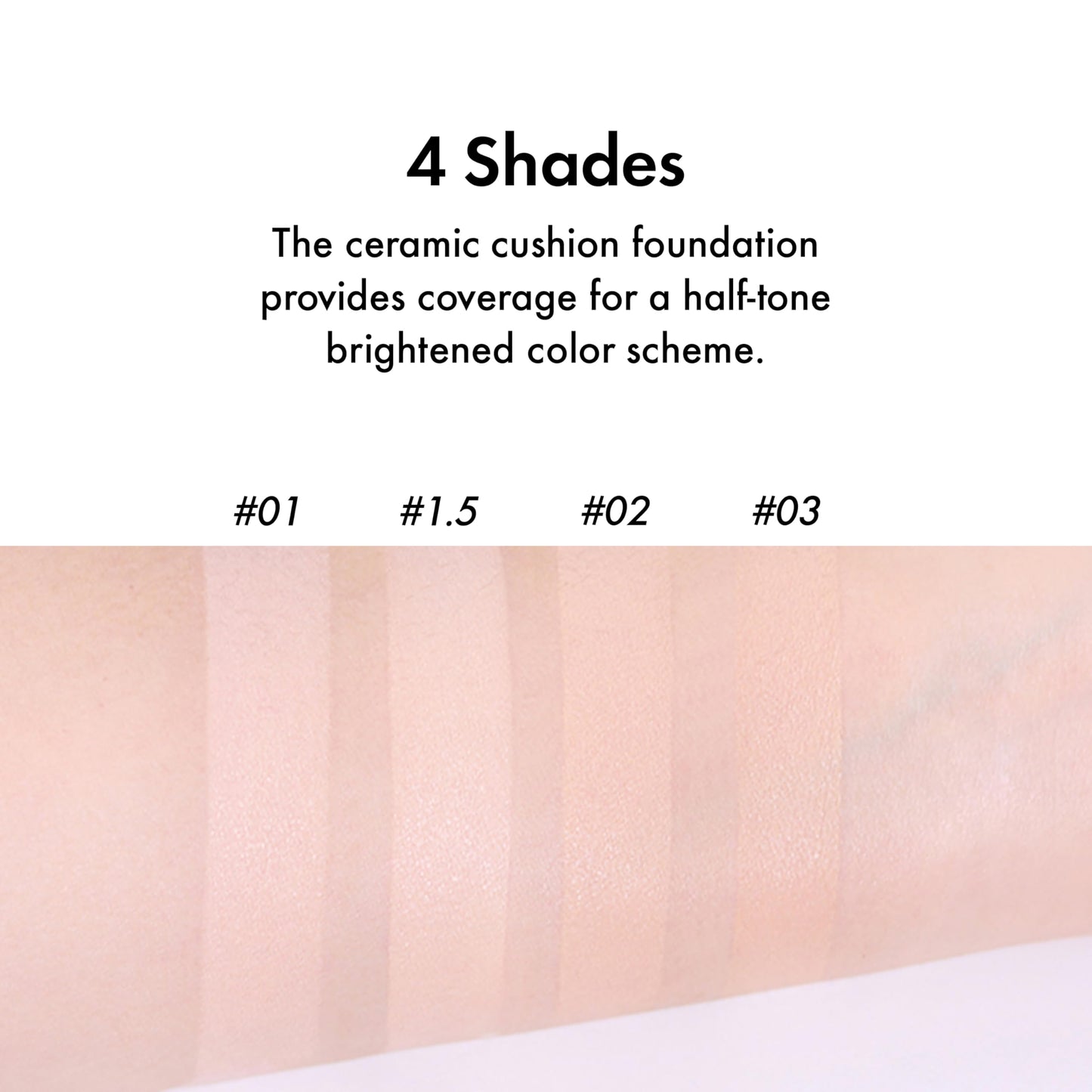 AMUSE SEOUL Ceramic Skin Perfector Cushion Foundation (02 HEALTHY) - Flawless Coverage, Semi Matte Glow, Long Lasting, Lightweight Satin Finish, Vegan, Korean Beauty Makeup (15g / 0.52oz.)