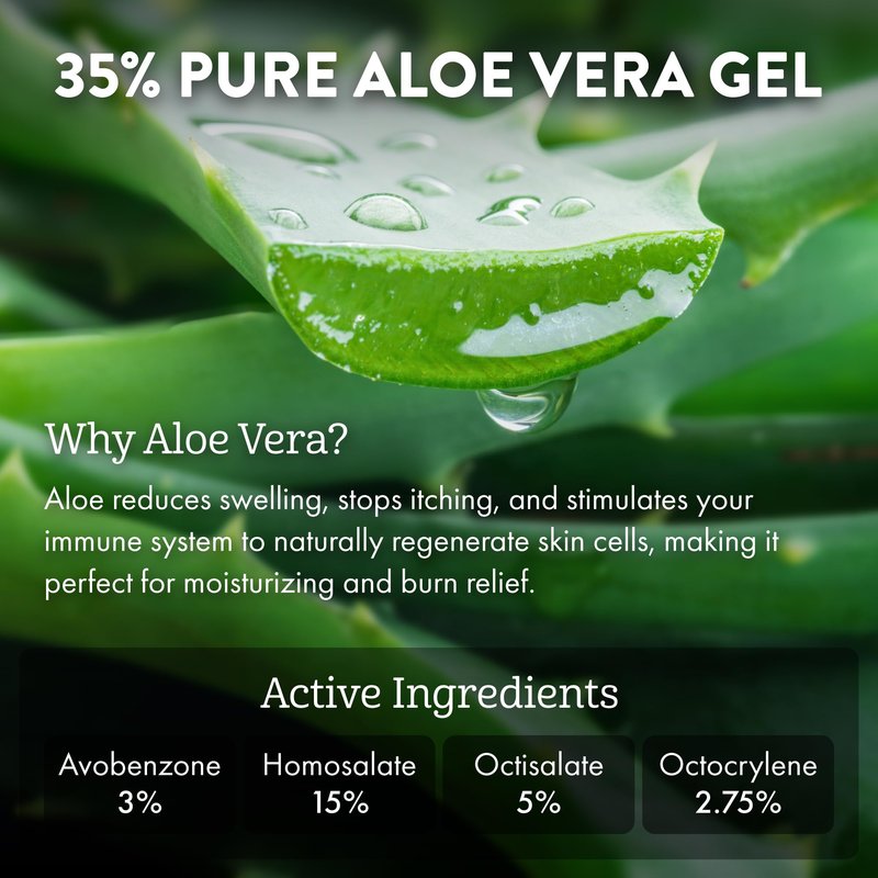 Aloe Up Sport Spray Sunscreen SPF 30 – Broad Spectrum Sunblock with Hydrating Aloe Vera Gel – Fast Absorbing, No White Cast, Reef Friendly, Water Resistant for up to 80 Minutes, Fragrance Free – 6 Oz