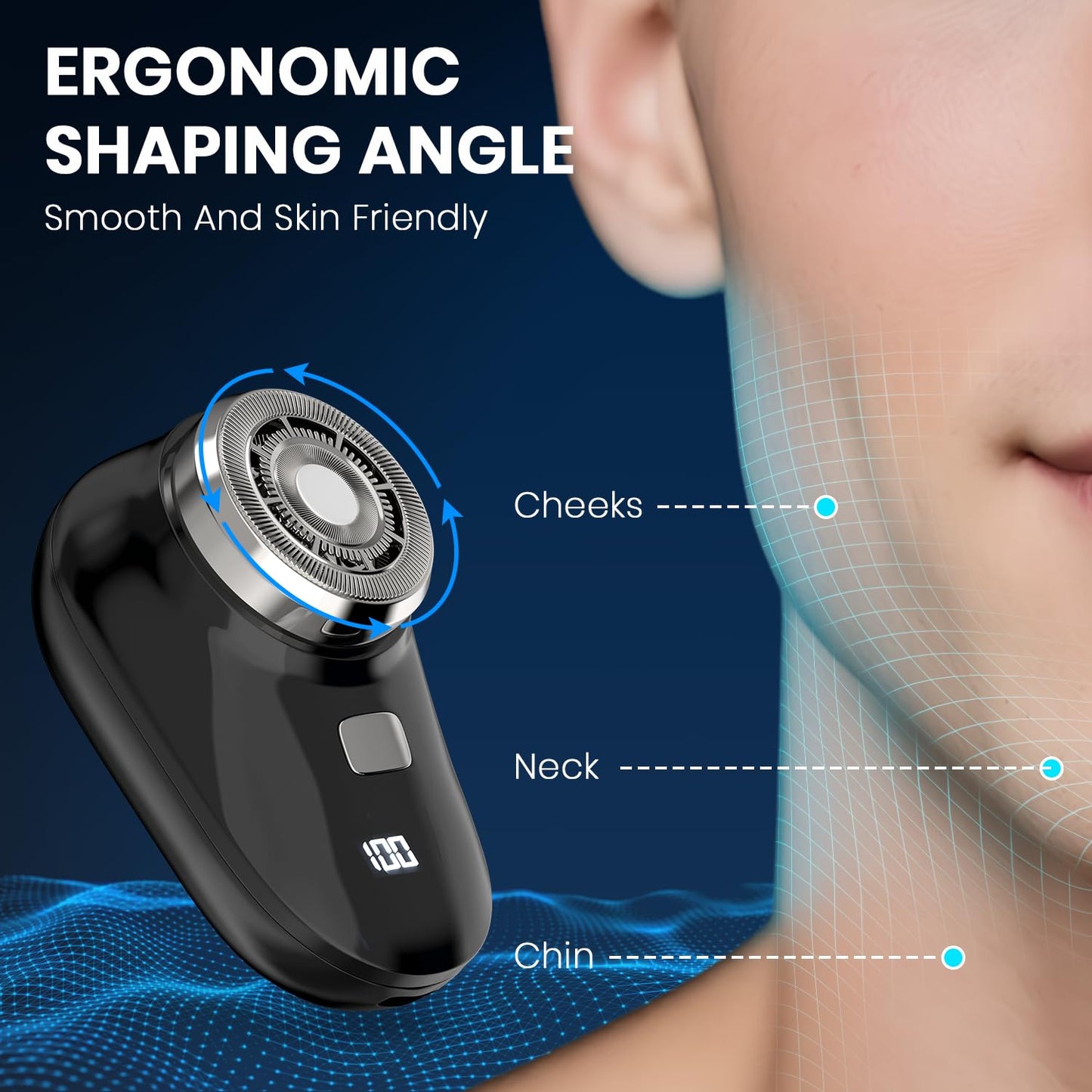 Mini Shaver, Portable Travel Razor for Men