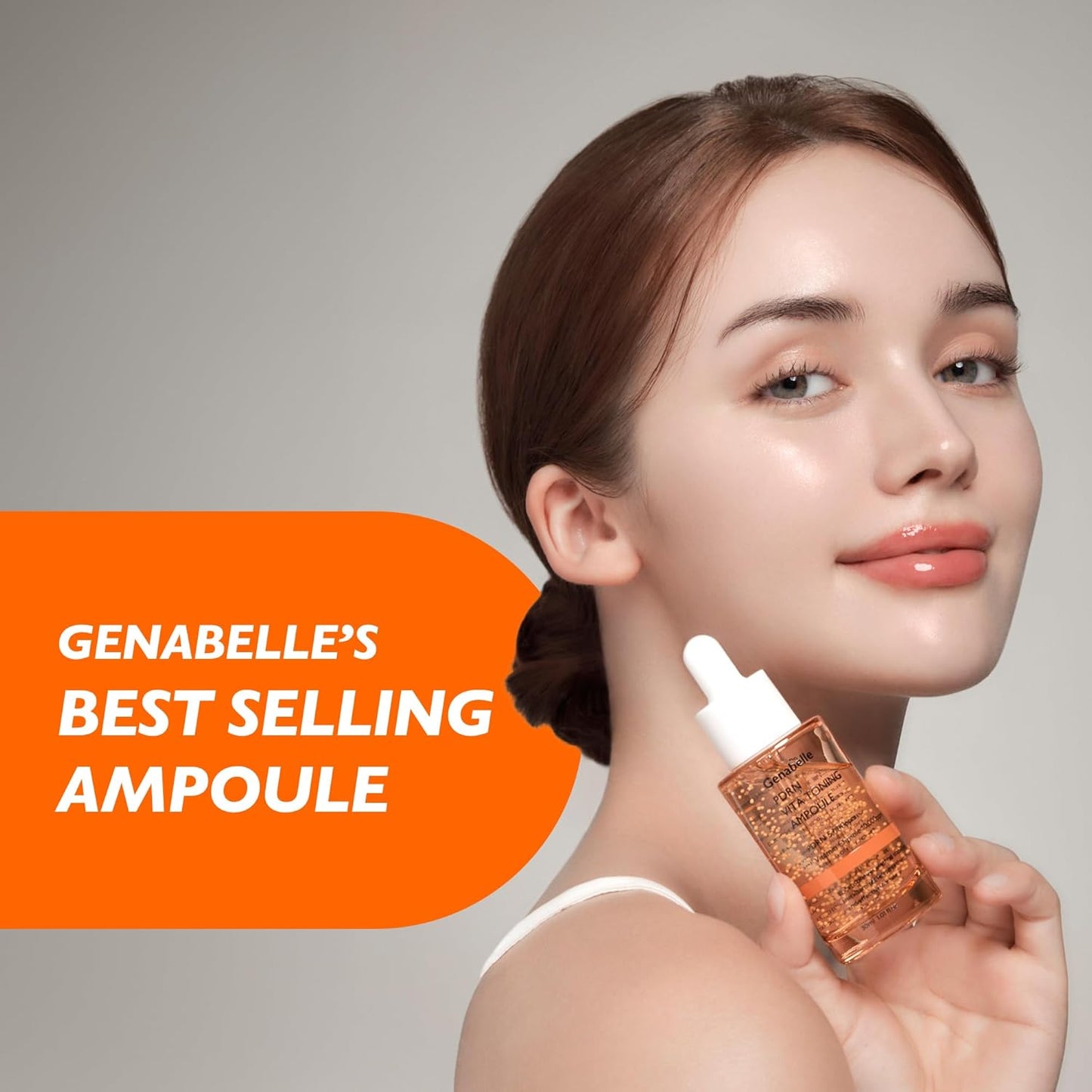 Genabelle PDRN Vita Toning Ampoule - Lightweight Serum for Glass Skin & Blemishes | 1.01 fl oz