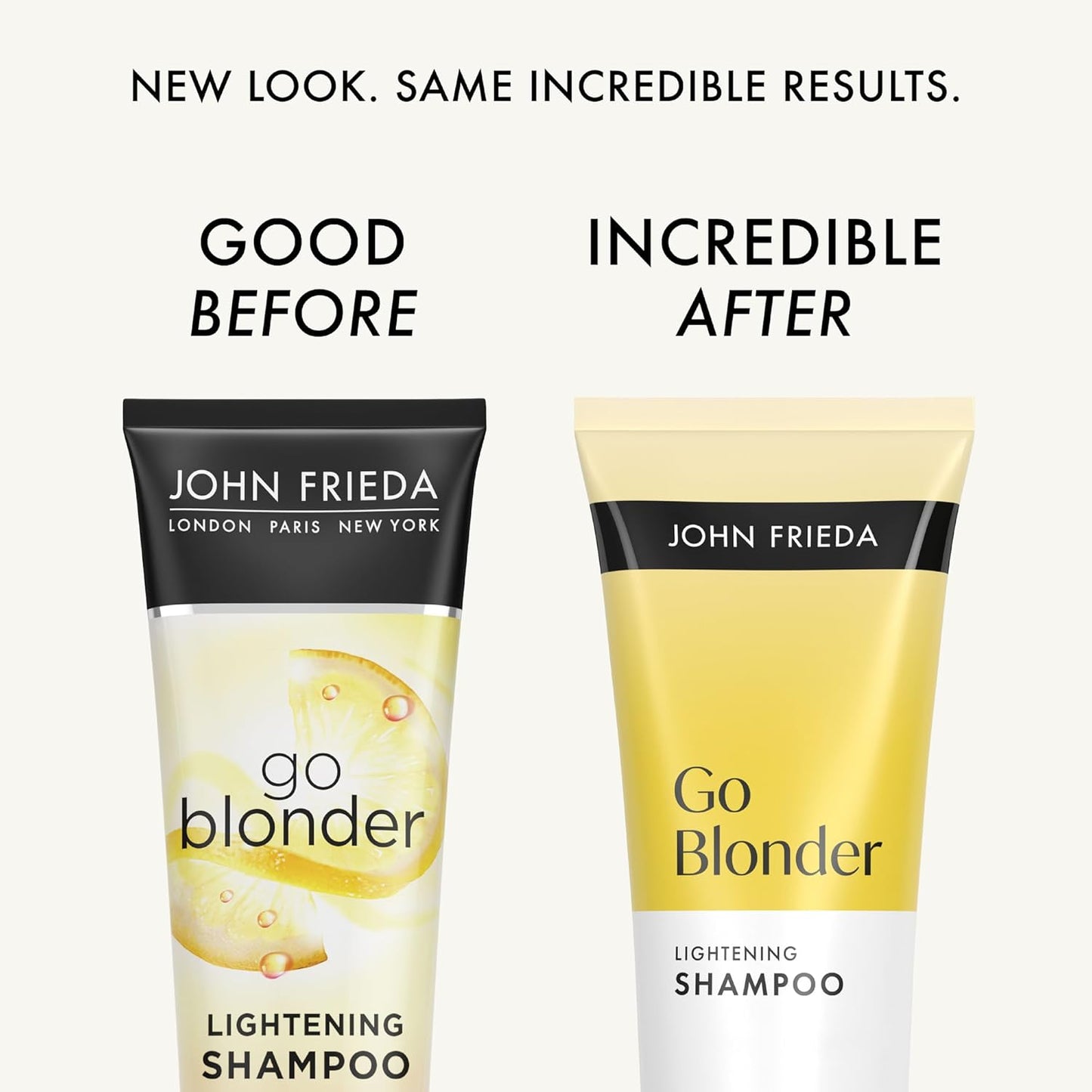 John Frieda Go Blonder Shampoo & Conditioner Set - Lightens Blonde Hair Gradually | Paraben-Free, 8.3 oz, 2-Pack