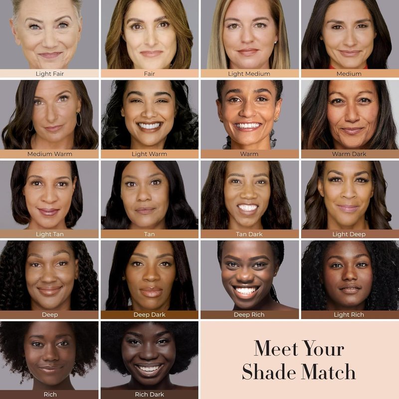 LUMINESS Silk Airbrush Spray Foundation 2-PC Kit - Foundation & Dual-Sided Angled Makeup Brush - Buildable Coverage, Anti-Aging Formula, Humidity Resistant, Hydrates & Moisturizes, Light Medium