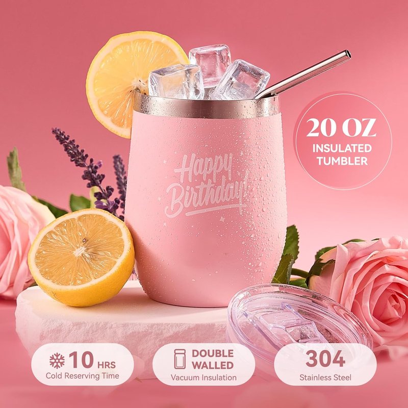 Pink Rose Spa Care Package - Luxury Birthday Gift Basket for Women | Ideal for Mom, Wife, Sister, Friends