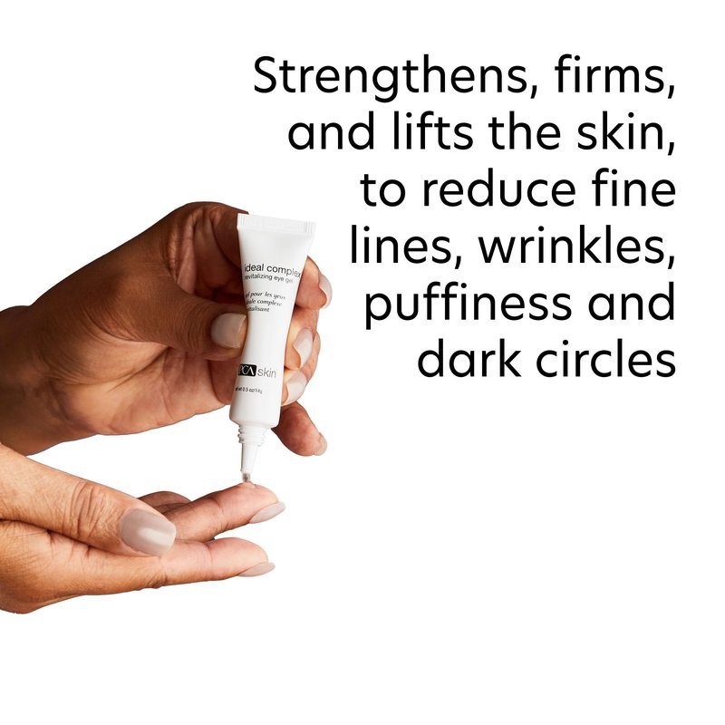 PCA SKIN Eye Serum, Ideal Complex Revitalizing Eye Gel, Upper and Under Eye Serum for Wrinkles, Puffy Eyes, Dark Circles, Fine Lines, Discoloration, and Sagging Eyelids, Light and Silky, 0.5 oz Tube