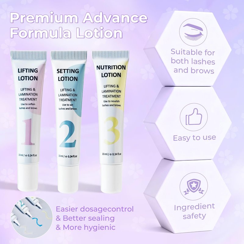 PERMANIA Korean Lash Lift Kit, Can be Operated with Eyes Open for Eyelash Lifting with Detailed Instruction, Salon Results Instant