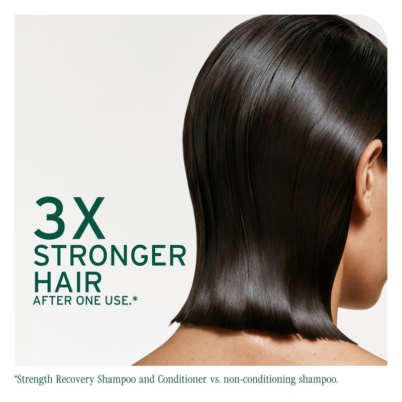 Biolage Strength Recovery Shampoo - Reduces Breakage & Detangles, Instantly Strengthens and Moisturizes, For Damaged Hair, With Olive Squalane & Vegan Proteins, Paraben & Mineral Oil-Free, 33.8 Fl Oz