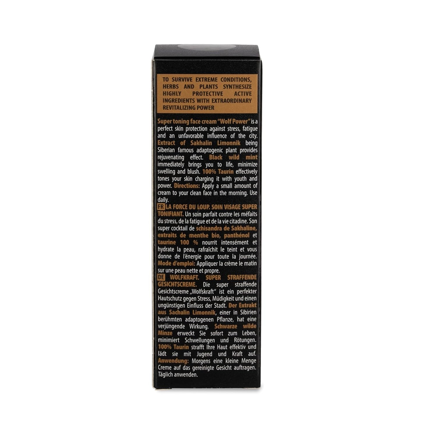 Wolf Power Super Toning Face Cream for Men - Natura Siberica 50ml | Anti-Aging Hydration