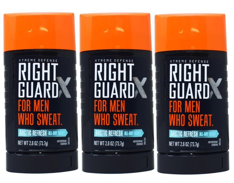 Right Guard Xtreme Defense Antiperspirant Deodorant Arctic Refresh All-Day Scent 2.6 oz (Pack of 3)