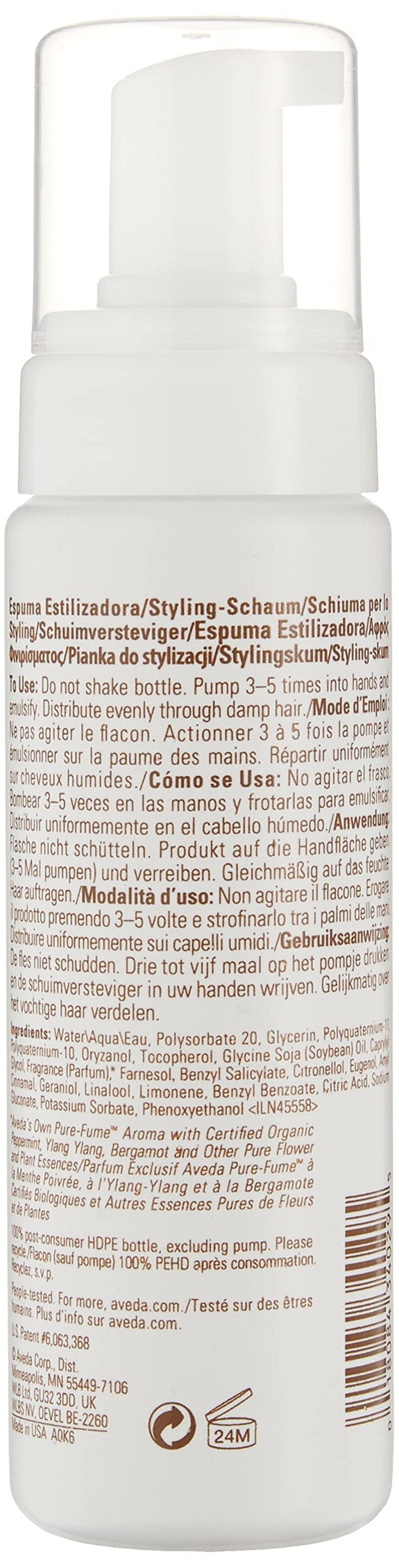 Aveda Phomollient Styling Foam Hair Mousse | Weightless Mousse for Fine to Medium Hair,6.7 Fl Oz,(Pack of 2)