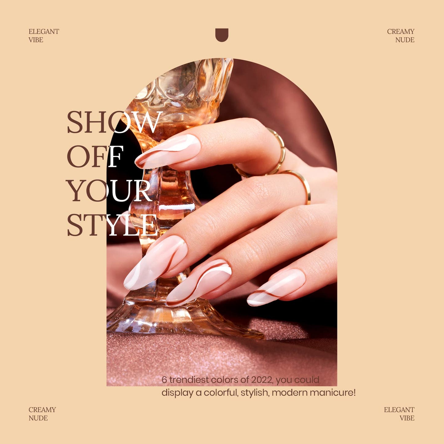 beetles Gel Polish Nail Set 6 Colors Nude Pink Peach Brown Kit Soak Off Led Lamp with Nail Extension Set with 500Pcs Soft Nail Tips Coffin Shape 2 In 1 Nail Glue Base Gel and Led Lamp Easy Diy Kit