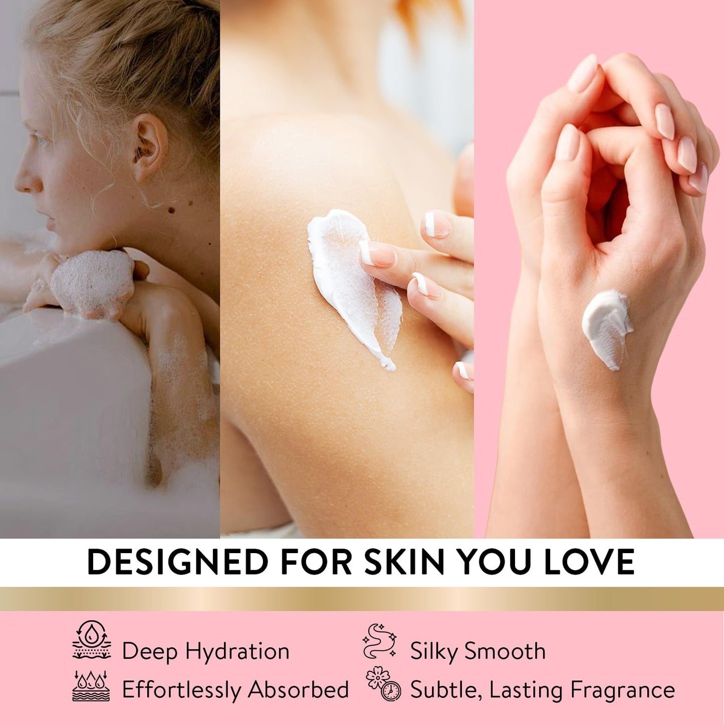 Spa Luxetique 8-Piece Bath & Body Gift Set - Cherry Blossom | Perfect Self-Care Gift for Women, Wife, Sister, Girlfriend