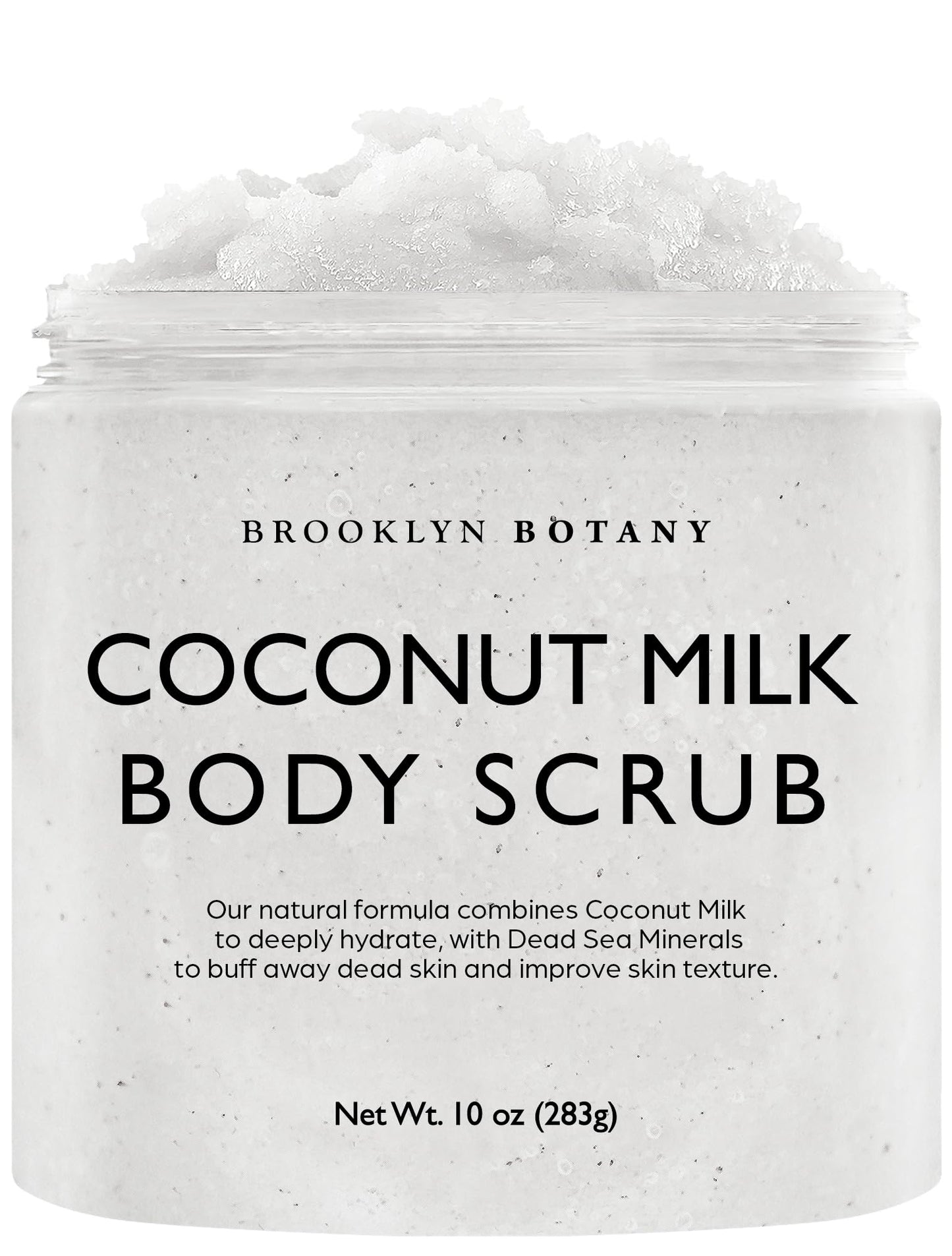 Brooklyn Botany Brown Sugar & Coconut Milk Body Scrub Set – Exfoliating and Moisturizing Face, Body, Hand & Foot Scrubs – 2 x 10 oz