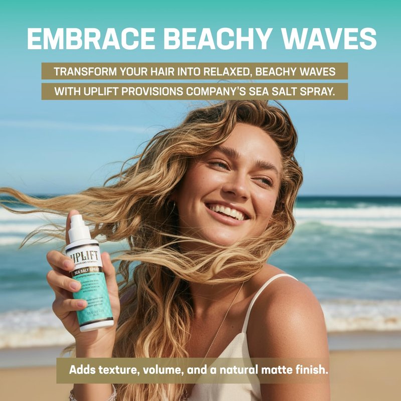 Sea Salt Spray for Beach Waves & Curly Hair - Versatile Texture Spray for Volume | 5.5 oz