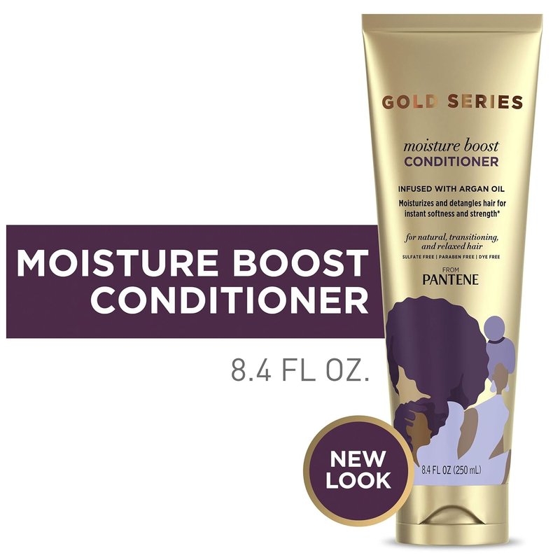Pantene Gold Series Moist Boost Conditioner | Deep Hydration for Dry Hair - 8.4 oz