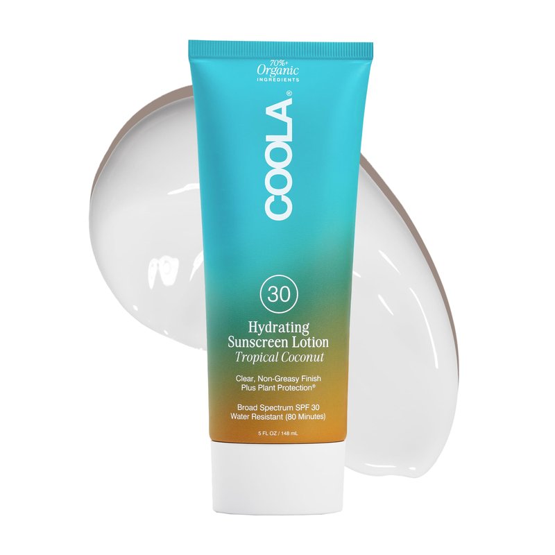 COOLA Organic Sunscreen SPF 30 Sunblock Body Lotion, Dermatologist Tested Skin Care For Daily Protection, Vegan And Gluten Free, Tropical Coconut, 5 Fl Oz