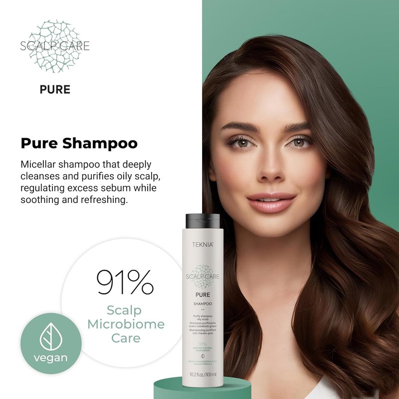Lakmé Teknia Scalp Care Shampoo - Purifying Formula for Oily Scalps | 10.2 Fl Oz