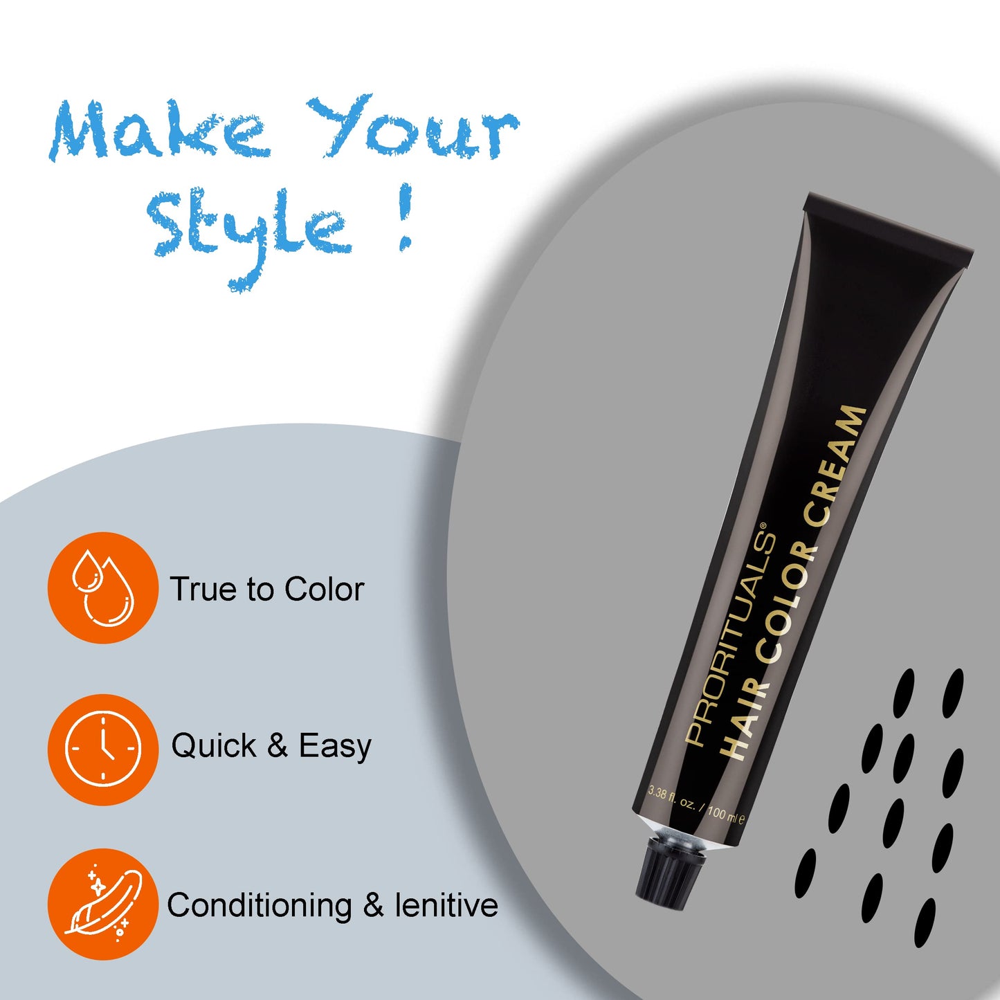 Prorituals Hair Color Cream Glacial Blonde 9GB/912