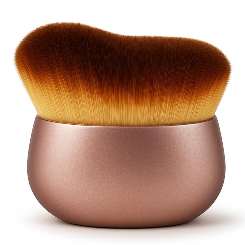 GOERTI Self Tanner Brush – Extra Large Kabuki Applicator for Self Tanning, Sunless Tanning & Body Foundation | Streak-Free Arc Design for Flawless Full Coverage on Legs, Arms, Back, Chest, Face & Feet