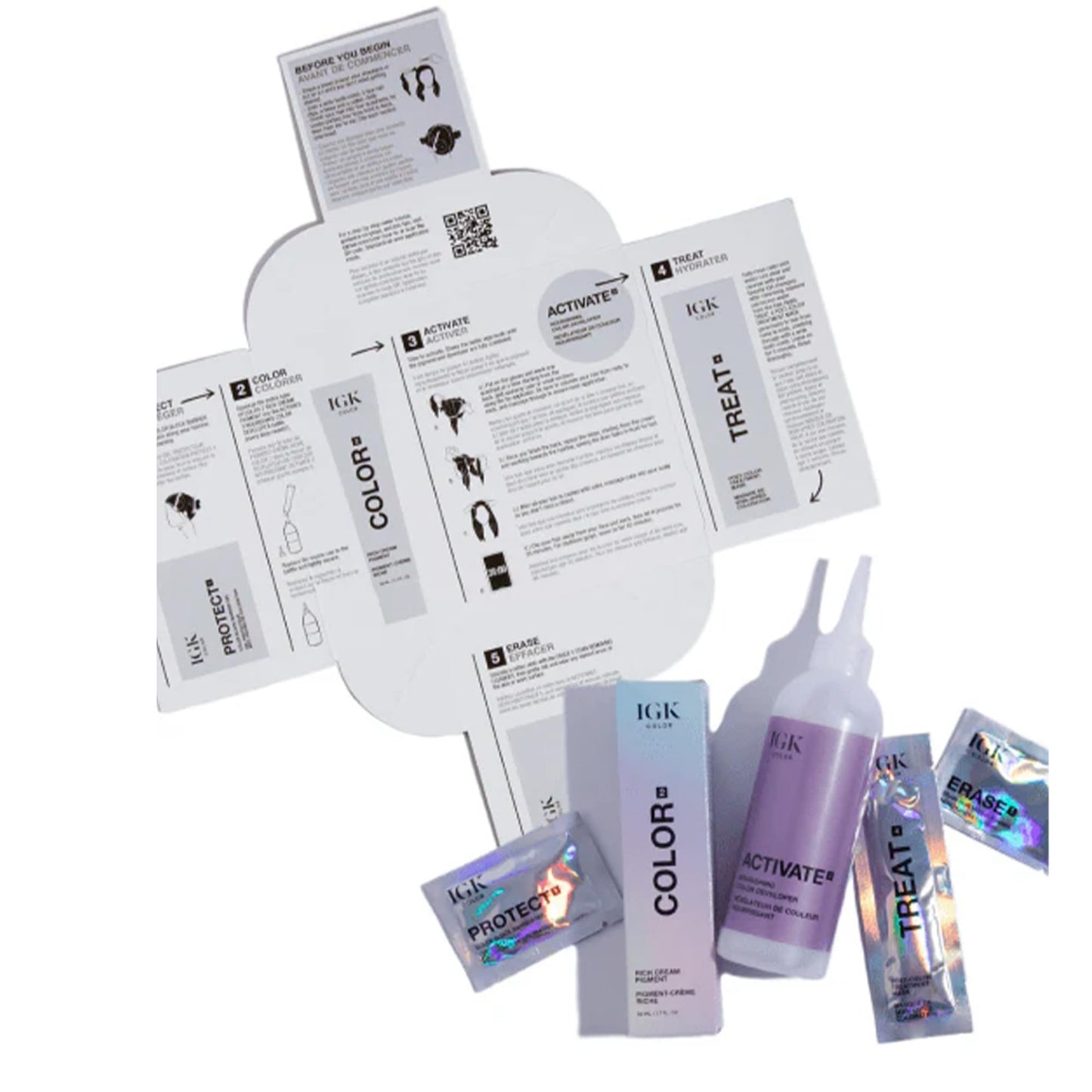 IGK Permanent Hair Color Kit | 5GM Warm Up - Golden Mahogany Brown | 100% Gray Color Coverage + Strengthen + Shine | Ammonia Free