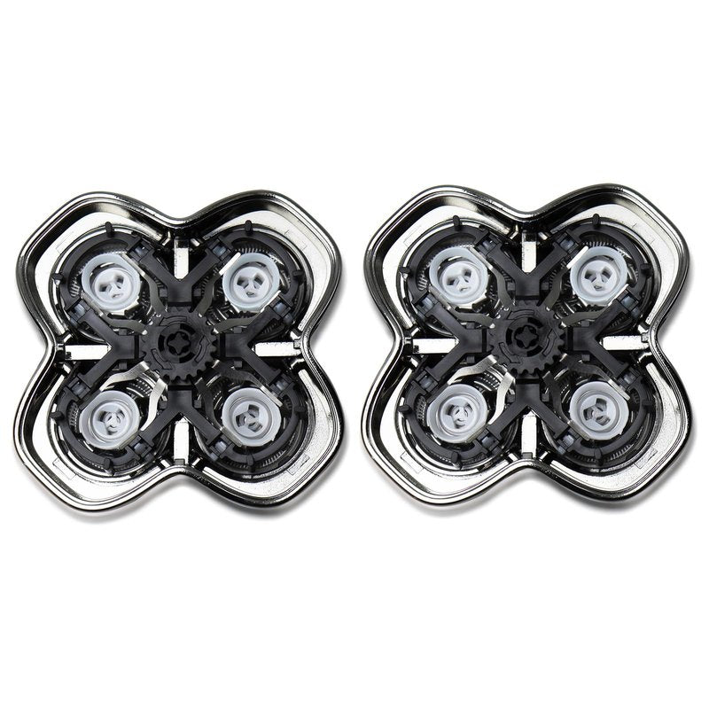 OXSITO 2Pack Pro 4 Shaver Replacement Heads for Skulls Pitbulls Series Gold PRO, Silver PRO, Platinum PRO, Butterfly Kiss PRO Head Shavers, Floating 4 Heads for a Fast, Close and Smooth Shave.