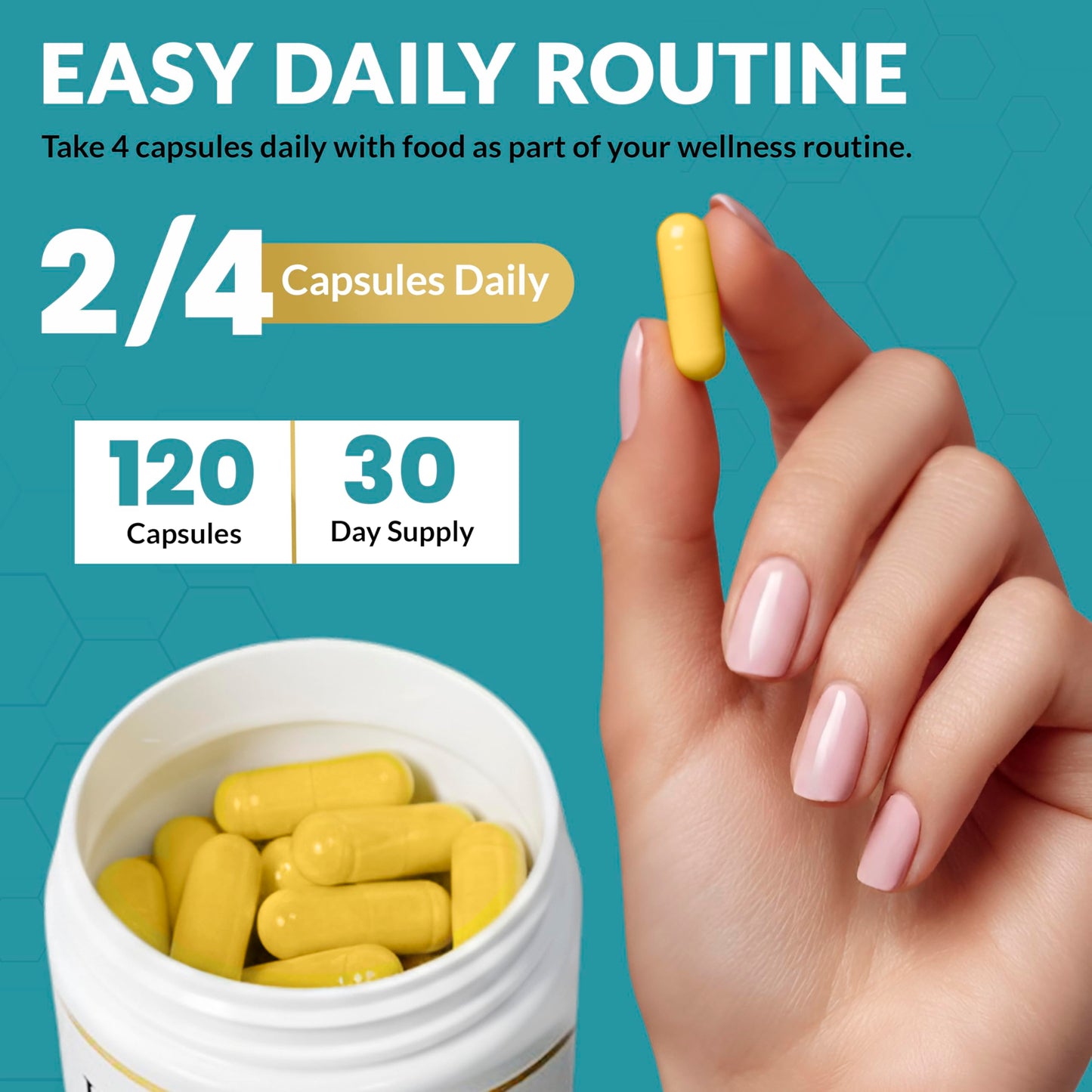 Biotin 10,000 Mcg Hair Growth Vitamins for Women | Collagen, Keratin, Msm & Bamboo Silica | Advanced Hair Skin & Nails Supplement | Supports Thicker Fuller Looking Hair | 120 Capsules