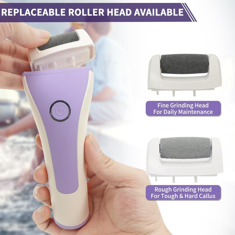 YUMiFiER Electric Callus Remover for feet,Rechargeable Foot File Electronic Pedicure Tools Kit for Calloused Removal, Waterproof Electric Foot Scrubber Duty Feet Care for Heels Dead