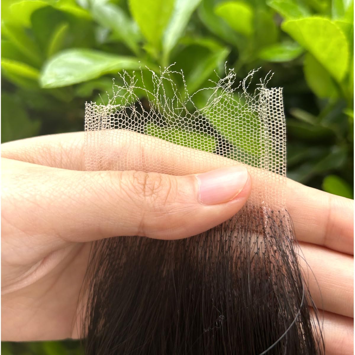 Mnador 2x6 SKINLIKE Real HD Lace Closure Deep Parting Straight Human Hair 0.095mm Ultra-thin hd lace Closure Tiny knots Brazilian Virgin Human Hair Closure pre plucked with Natural Hairline, 14inch
