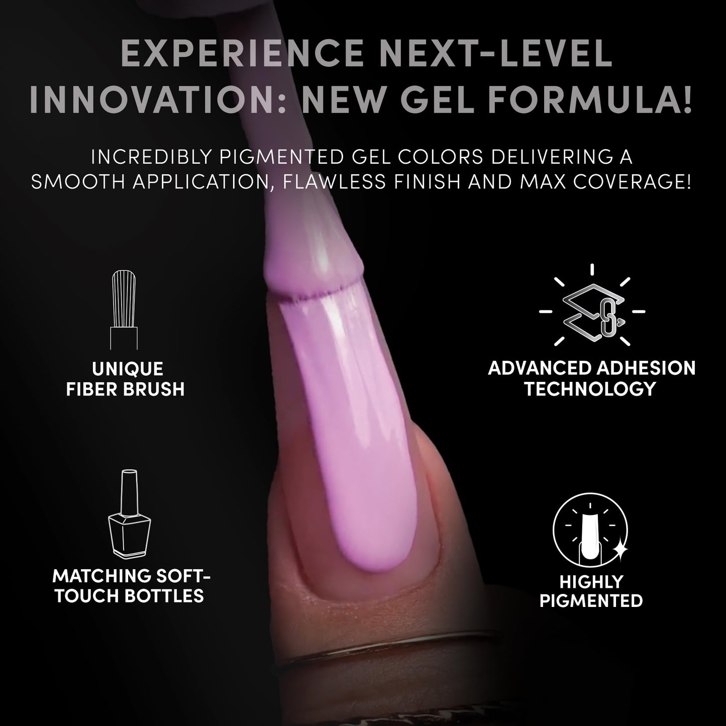 Chaun Legend UV Gel Nail Polish, 0.5 Ounce Long Lasting Salon Quality, Bubble Free Professional Manicures, Quick Dry, High Shine, Love Struck LG5055 (bright fuschia)