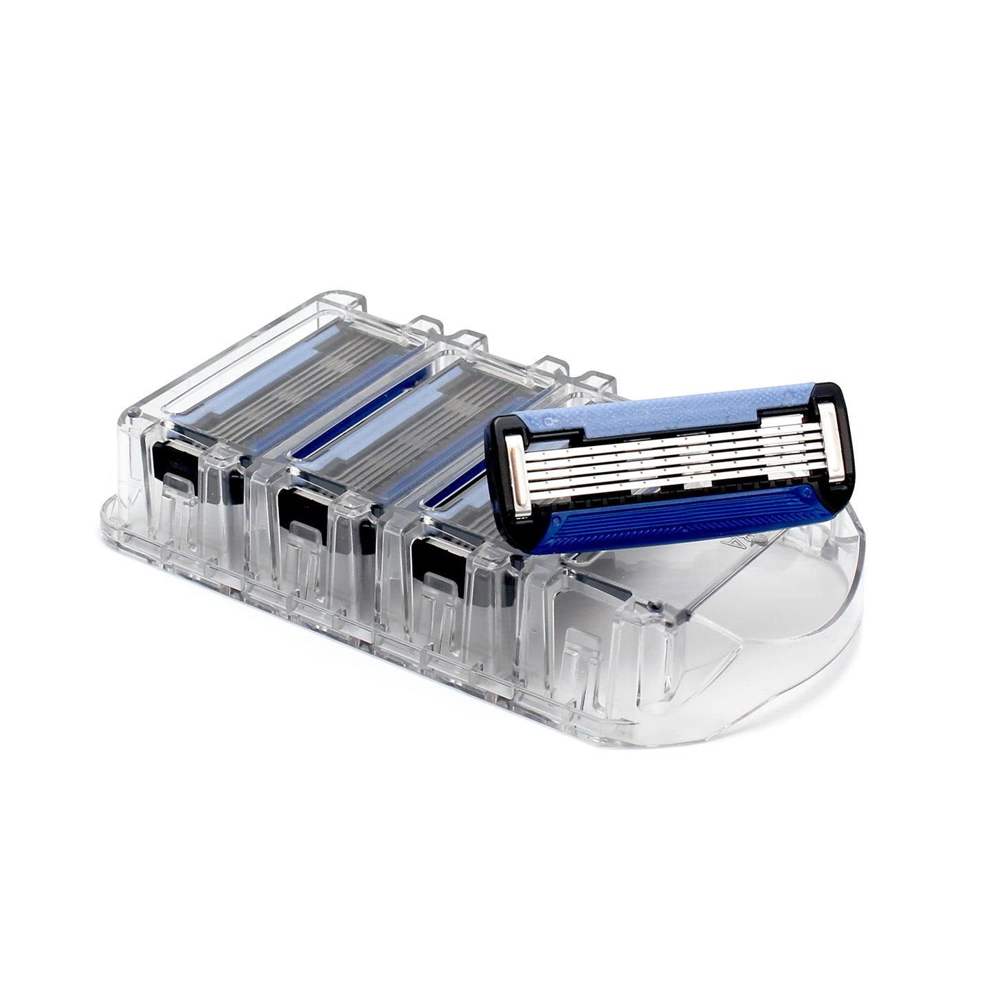 Preserve Shave 5 Five Blade Refillable Razor, Made from Recycled Materials, Sunshine Yellow and Preserve Five Blade Replacement Cartridges for Preserve Shave Five Recycled Razor (4 Count) Bundle