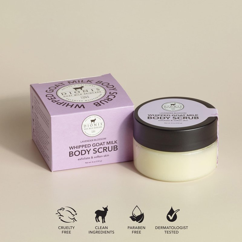 Dionis Goat Milk Whipped Body Scrub Lavender Blossom 8oz (Pack of 1)