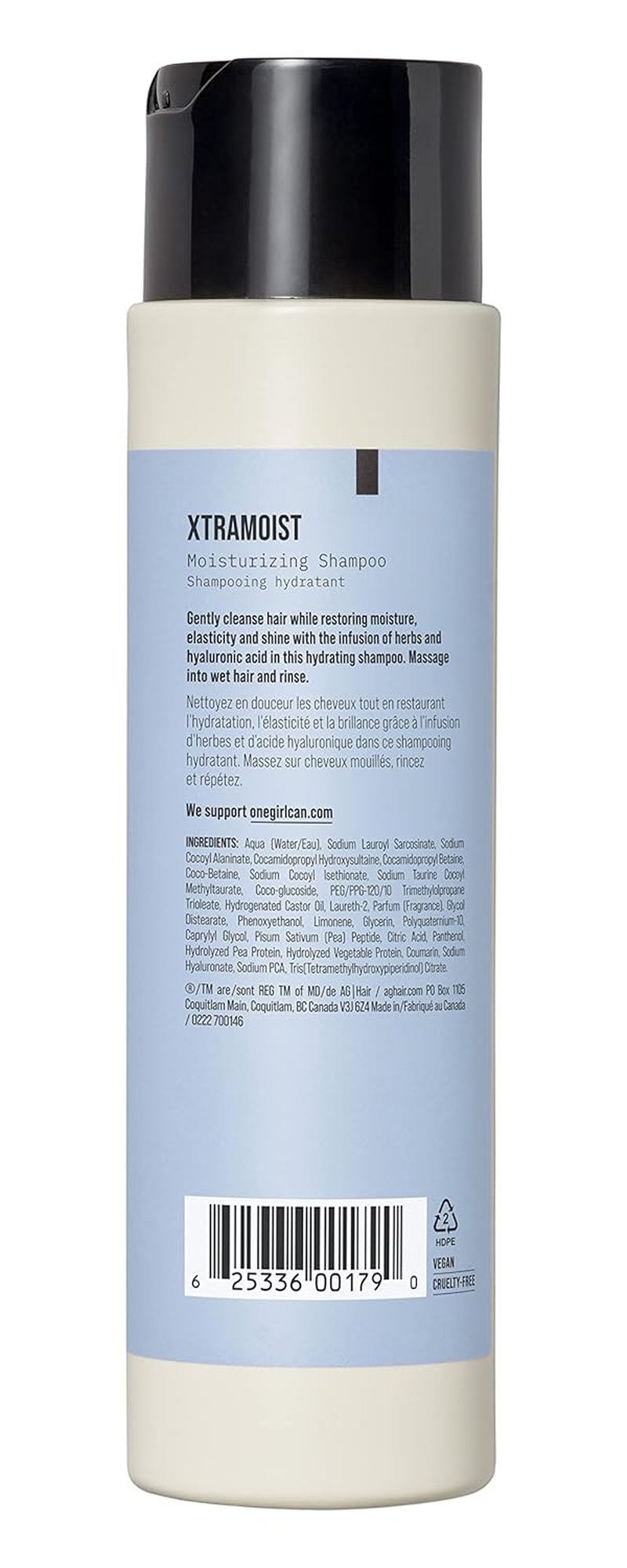 Moisturizing Shampoo - AG Care Xtramoist for Dry Hair | 10 Fl Oz